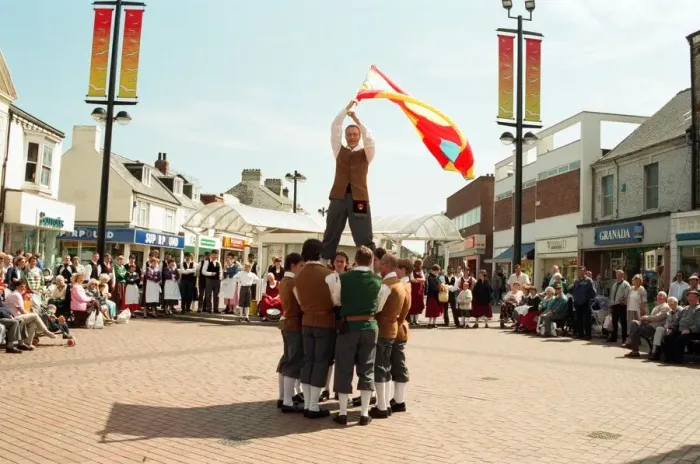 Framed Print : Sword and folklore dancers are converging on the Whitby area for a festival
