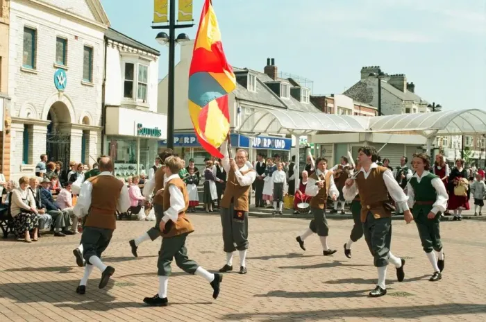 Framed Print : Sword and folklore dancers are converging on the Whitby area for a festival Framed Print : Sword and folklore dancers are converging on the Whitby area for a festival