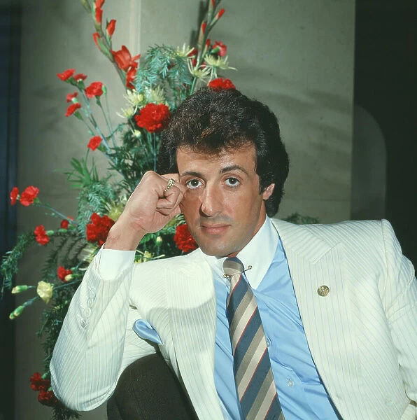Sylvester Stallone, Actor in a photo shoot for The Daily Record in 1982