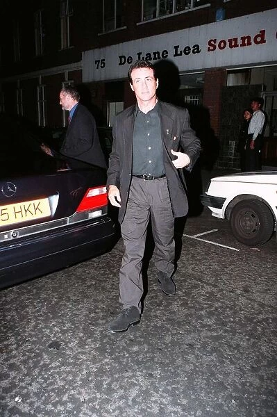 Sylvester Stallone Actor walking to car
