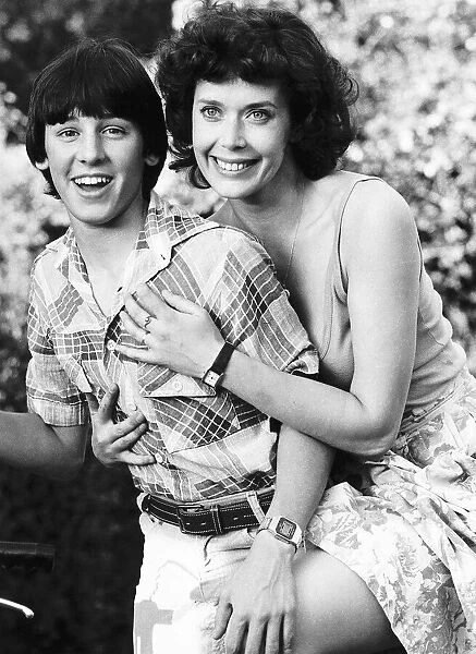 Sylvia Kristel with screen lover Eric Brown March 1980 Dbase