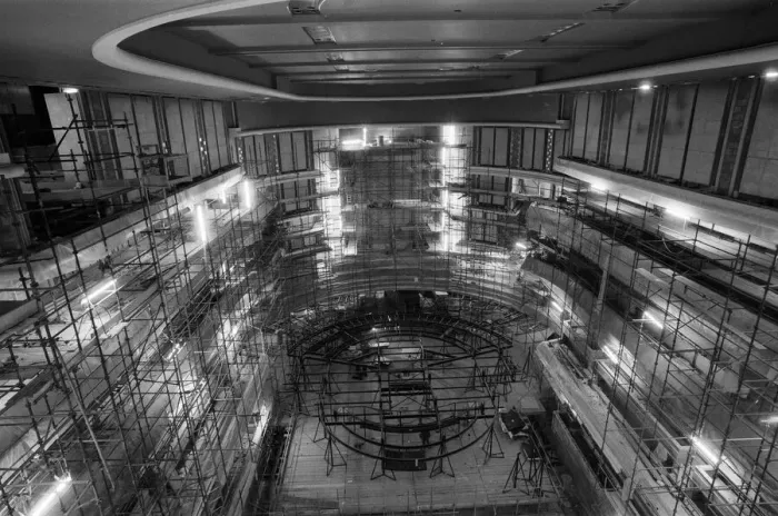 Framed Print : Symphony Hall, The ICC, Birmingham, 6th March 1990. Under Construction Framed Print : Symphony Hall, The ICC, Birmingham, 6th March 1990. Under Construction
