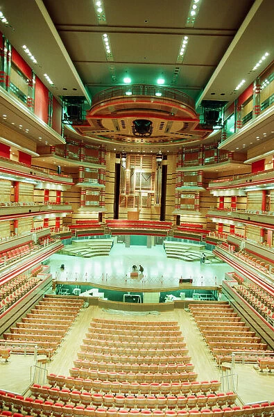 Symphony Hall, The ICC, Birmingham, 22nd March 1991. Construction nearing Completion