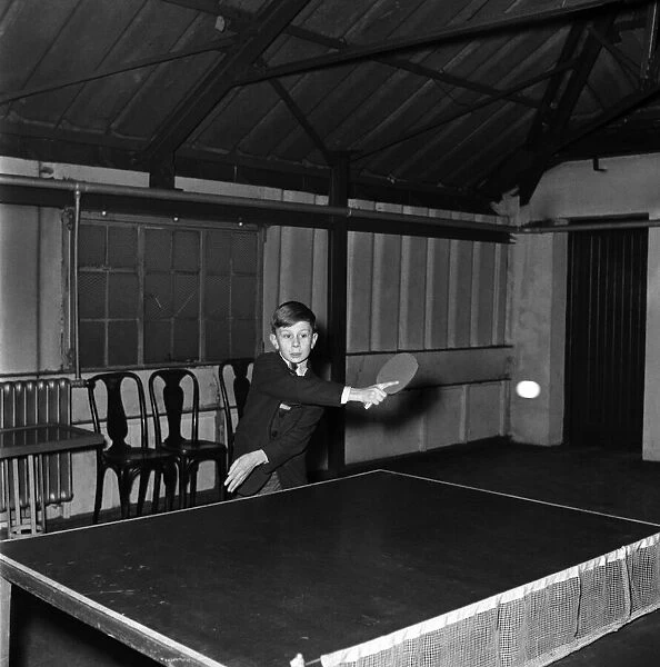 Table Tennis - Mike Chambers. December 1952 C6397-001