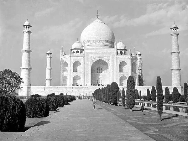 The Taj Mahal built by Shah Jahan as a mausoleum for his third wife