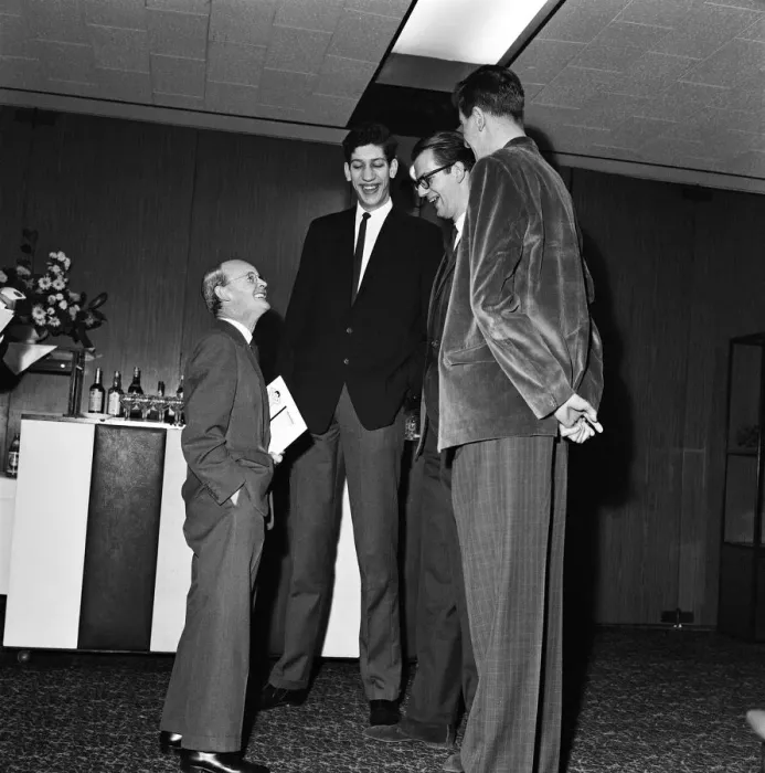 Framed Print : Tallest Man Competition held at the Londoner Hotel, Welbeck Street, London