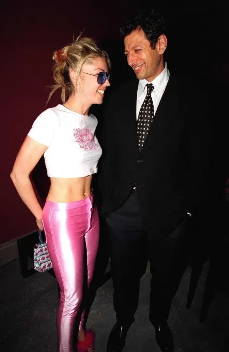Framed Print : Tamara Beckwith with Jeff Goldblum at the after screen party of the Film Premiere