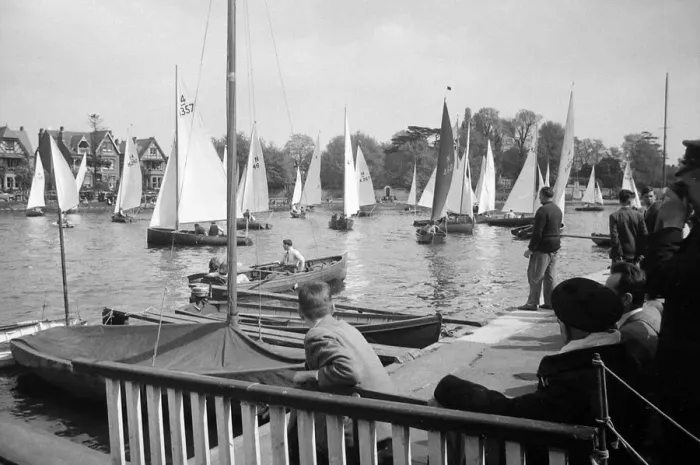 Framed Print : Tamesis Sailing Clubs opening regatta of the season on the Thames at Teddington Framed Print : Tamesis Sailing Clubs opening regatta of the season on the Thames at Teddington