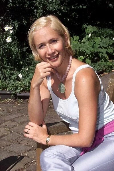Tania Bryer TV Presenter July 1999 at home in London