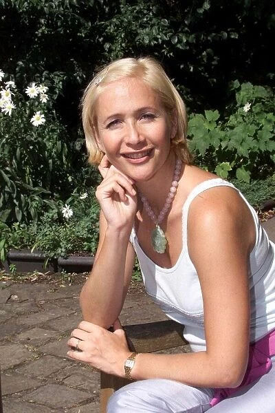 Tania Bryer TV Presenter July 1999 At home in London