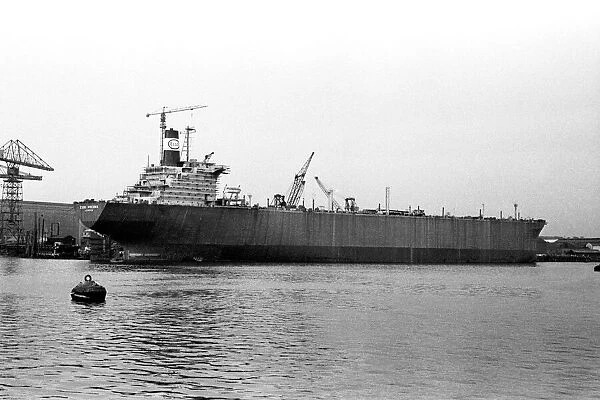 The tanker Esso Hibernia, built by Swan Hunter in Wallsend and was launched in April 1970