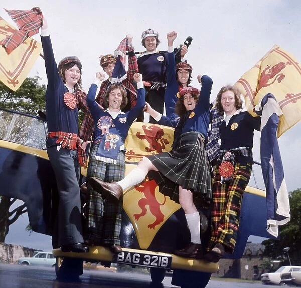 Tartan Army Scotland football supporters at World Cup 1974