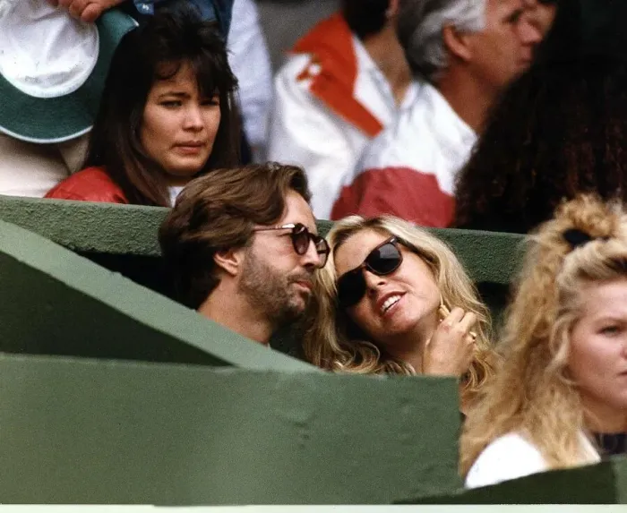 Framed Print : Tatum O Neal Actress wife of Tennis star John McEnroe watches him playing with her