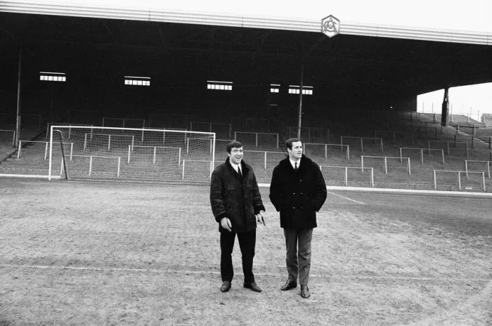 Framed Print : Former teammates, Terry Venables & George Graham, will be playing opposite each other Framed Print : Former teammates, Terry Venables & George Graham, will be playing opposite each other