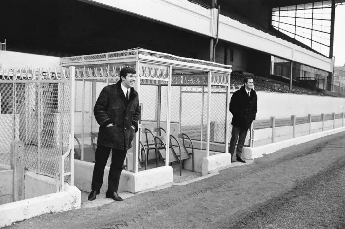 Framed Print : Former teammates, Terry Venables & George Graham, will be playing opposite each other Framed Print : Former teammates, Terry Venables & George Graham, will be playing opposite each other