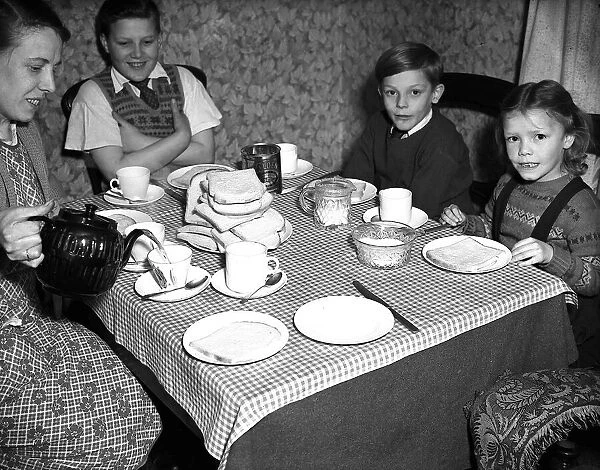 Teatime around the Table - 1952