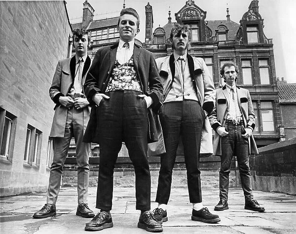 Teddy Boys. Picture shows Rocking Jim Newark and his Teds