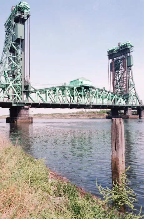 Framed Print : Tees Newport Bridge, Middlesbrough, 17th July 1989 Framed Print : Tees Newport Bridge, Middlesbrough, 17th July 1989
