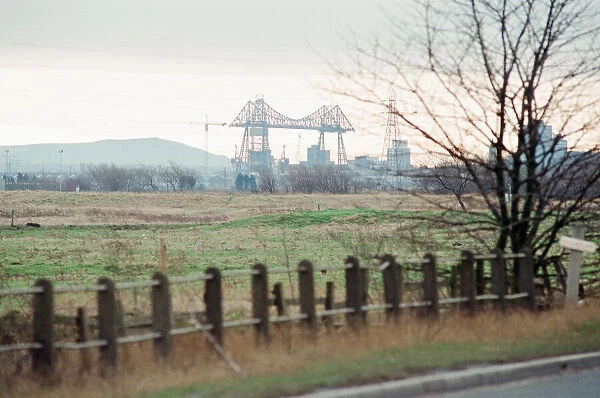 The Tees Transporter Bridge, Middlesbrough, 7th February 1993