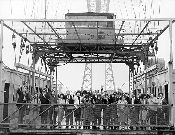 The Tees Transporter Bridge, Middlesbrough, 19th May 1985. Pictured