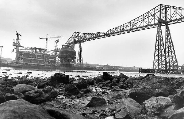 The Tees Transporter Bridge, Middlesbrough, 18th April 1988