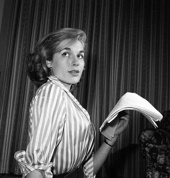 Television actress Jennifer Browne. 10th February 1957