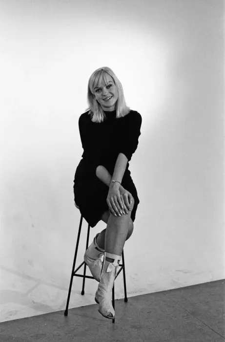 Framed Print : Television compere Annie Nightingale in the Daily Mirror studios. 12th September 1965 Framed Print : Television compere Annie Nightingale in the Daily Mirror studios. 12th September 1965