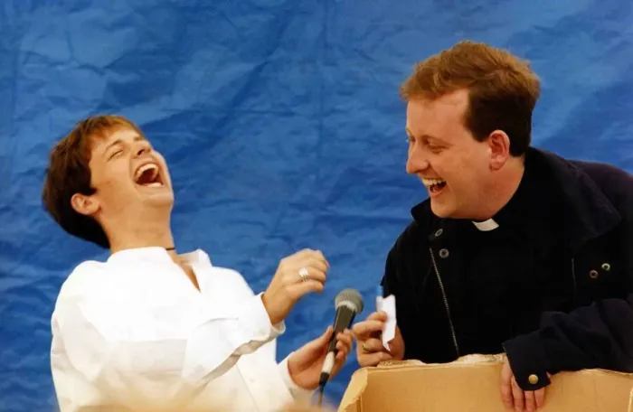 Framed Print : Television duo Anthony McPartlin and Declan Donnelly otherwise known as Ant & Dec
