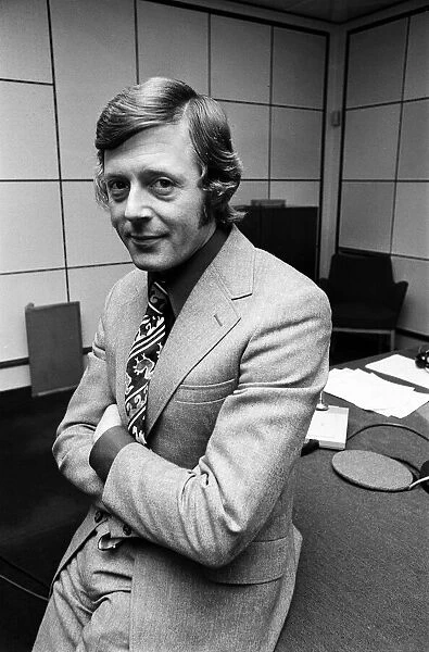 Television personality Michael Aspel. 17th February 1973