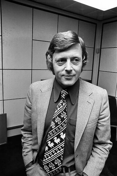 Television personality Michael Aspel. 17th February 1973