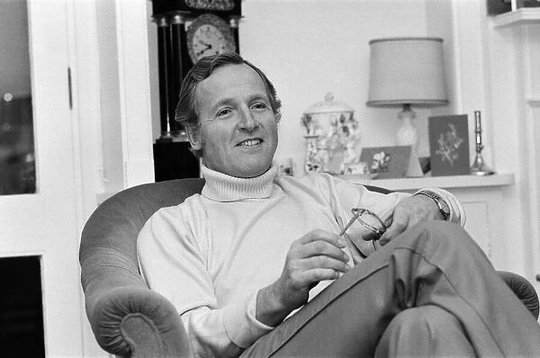 Television personality Nicholas Parsons pictured at his Hampstead Cottage