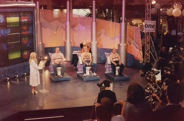 Television programme - Beat the Crusher gameshow at the Metrocentre in Gateshead with