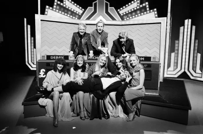 Framed Print : Three of televisions top quizmasters will be facing the questions in a special