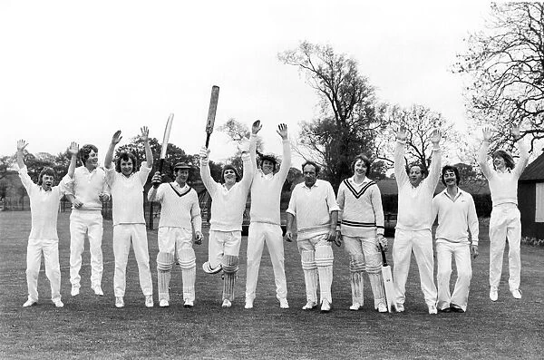The Telfers, cricketing family from Stamfordham, Northumbria. 27th May 1977