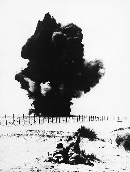 Teller mines detonated by 5th Army engineers. 26th May 1944