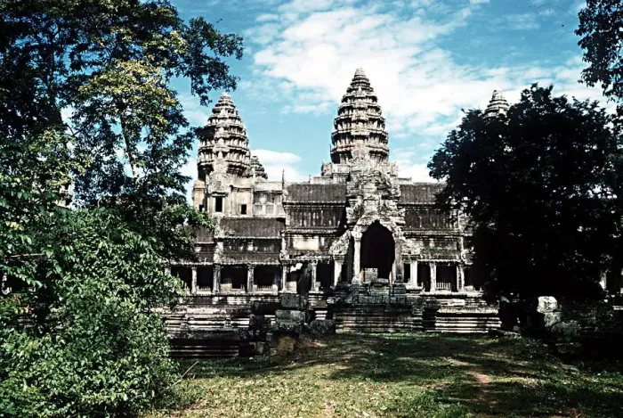 Framed Print : Temple of Angkor Wat near Siem Reap North West Kampuchea Cambodia Framed Print : Temple of Angkor Wat near Siem Reap North West Kampuchea Cambodia