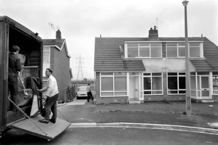 Framed Print : Tenants in Parkthorne Road, Preston, are leaving their six homes at short notice due to a