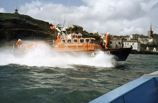 The Tenby lifeboat Sir Galahad. Circa 1990s