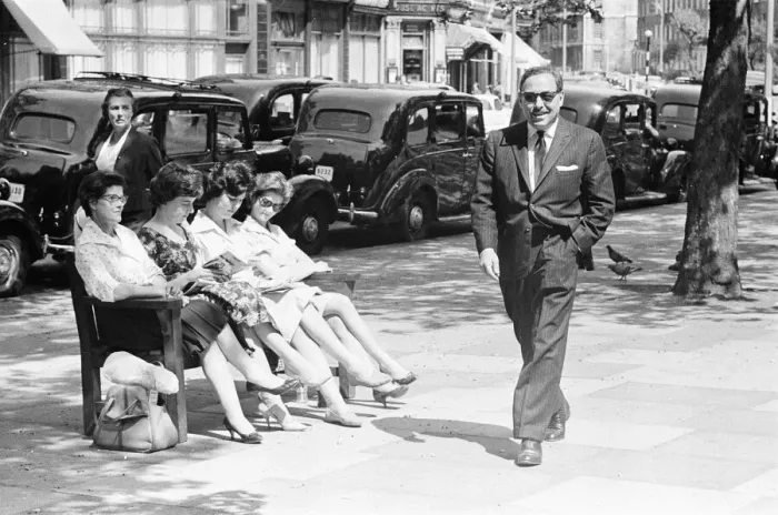 Framed Print : Tennessee Williams, walking in London, Thursday 14th May 1959