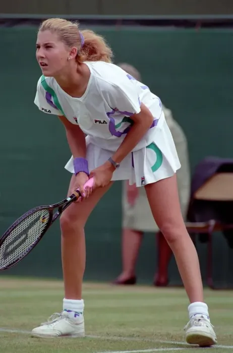 Framed Print : Tennis. Monica Seles. At Wimbledon. June 1989 89-3823-020 Framed Print : Tennis. Monica Seles. At Wimbledon. June 1989 89-3823-020