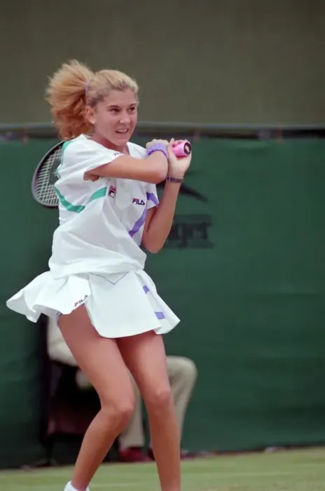 Framed Print : Tennis. Monica Seles. At Wimbledon. June 1989 89-3823-045 Framed Print : Tennis. Monica Seles. At Wimbledon. June 1989 89-3823-045