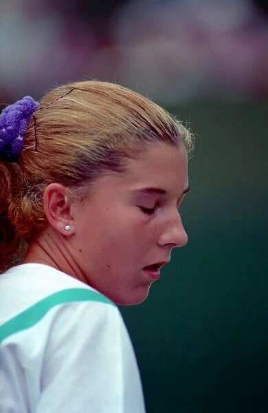 Tennis. Monica Seles. At Wimbledon. June 1989 89-3823-053