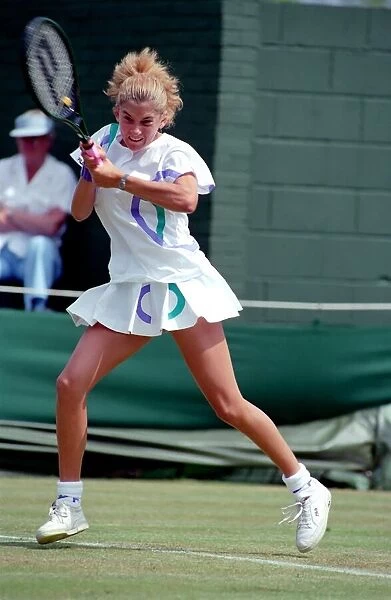 Tennis. Monica Seles. At Wimbledon. June 1989 89-3823-033