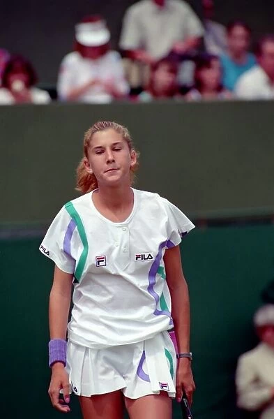 Tennis. Monica Seles. At Wimbledon. June 1989 89-3823-036