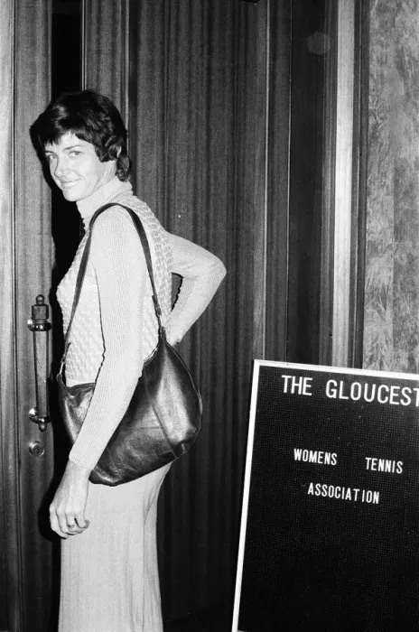 Framed Print : Tennis player Margaret Court pictured at the Womens Tennis Association meeting held