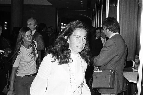 Tennis player Virginia Wade pictured at the Womens Tennis Association meeting held