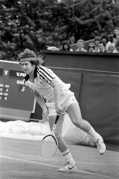 Tennis at Queens Club. Stella Artois. John McEnroe of USA in action