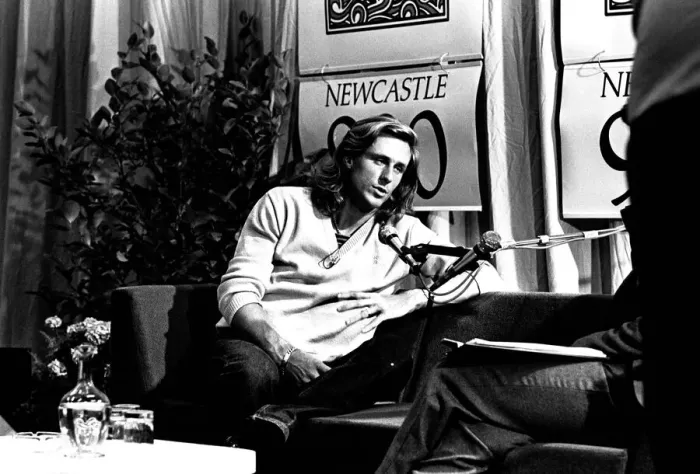 Framed Print : Tennis star Bjorn Borg at Eldon Square Shopping Centre, Newcastle on 14th June 1980 Framed Print : Tennis star Bjorn Borg at Eldon Square Shopping Centre, Newcastle on 14th June 1980