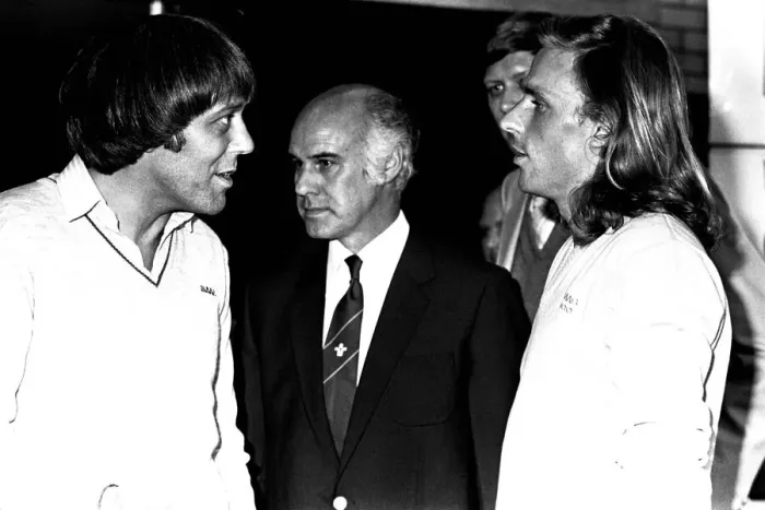 Framed Print : Tennis star Bjorn Borg at Eldon Square Shopping Centre, Newcastle on 14th June 1980 with