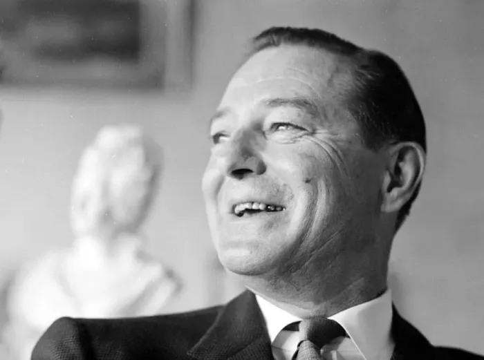 Framed Print : Terence Rattigan May 1964 Screen Writer Pictured at home at his London Eaton Square